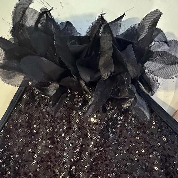 Weissman Girls Sequined Satin Petal Halter Dance Costume M - Picture 7 of 7